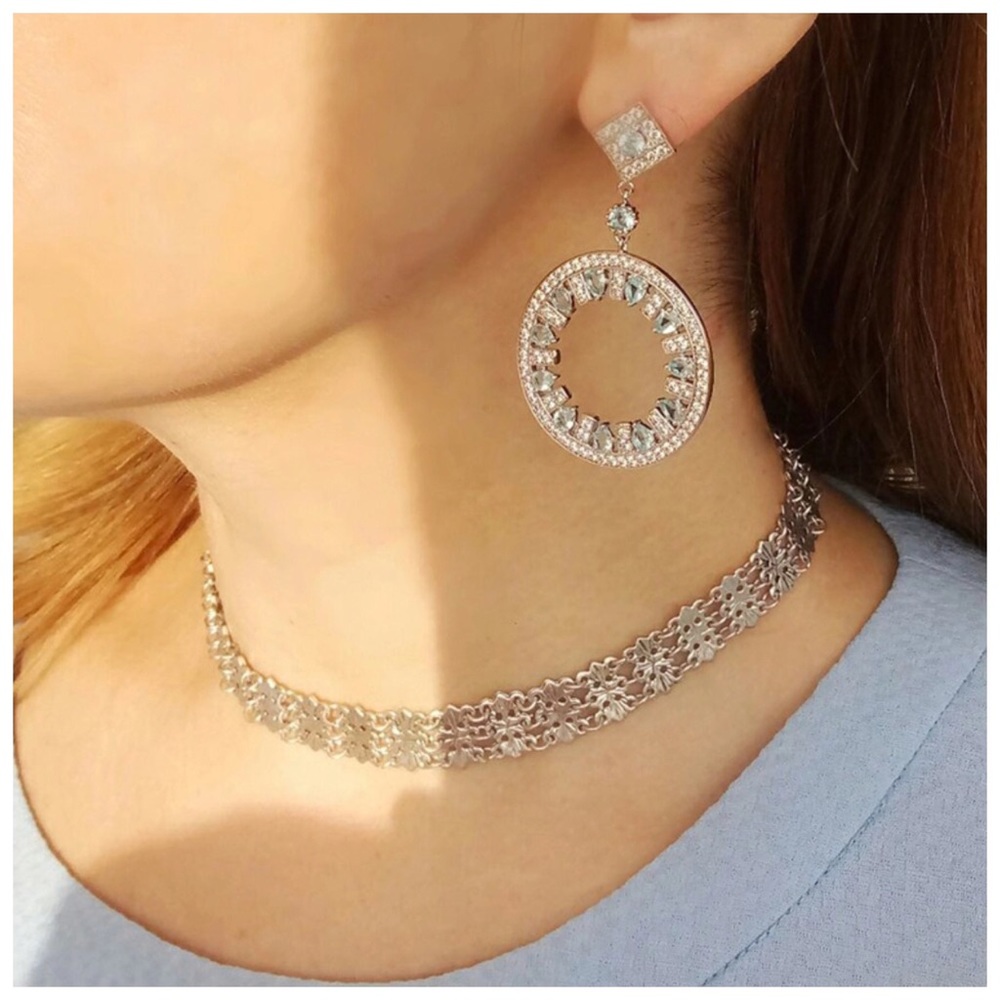 Swarovski Crystals The Orva Statement Earrings - Picture 4 of 7